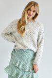 Cute Multi Color Polak Dot Sweater