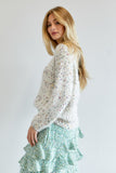 Cute Multi Color Polak Dot Sweater