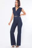 Fashion Denim Stretch Jumpsuit