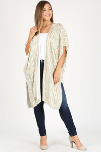 Rayon Dobby Print Long Kimono